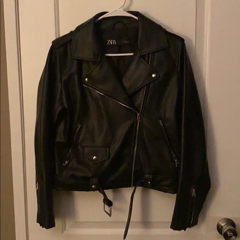 ZARA faux leather Jacket